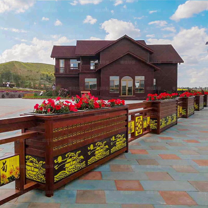 太陽(yáng)能燈光花箱