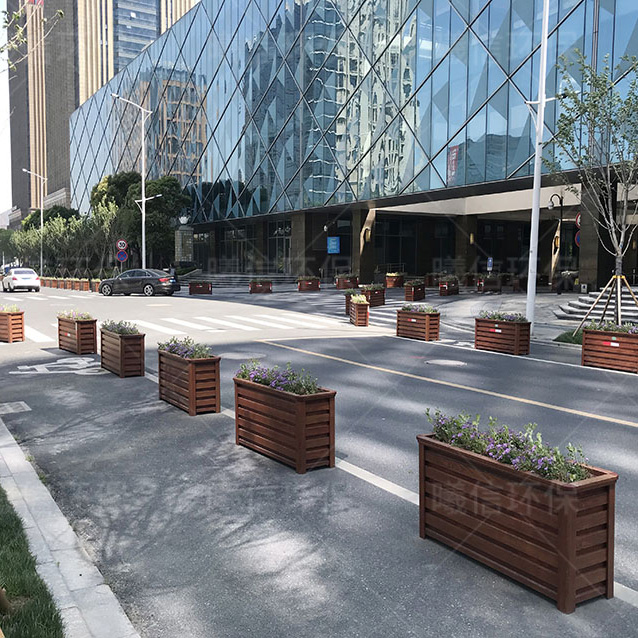 紅木色鋁合金花箱